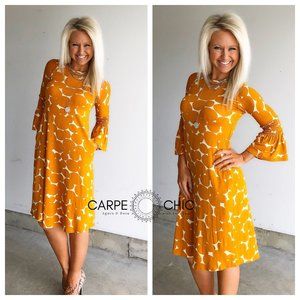 Agnes & Dora™ Bloom Dress Big Gold Fun Dot